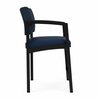 Lesro Lenox Steel Hip Chair Metal Frame, Black, RF Blueberry Back, MD Ink Seat LS1161